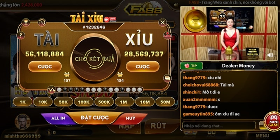 FA88 Bật Mí Cách Chơi Tài Xỉu Live Dễ Ăn